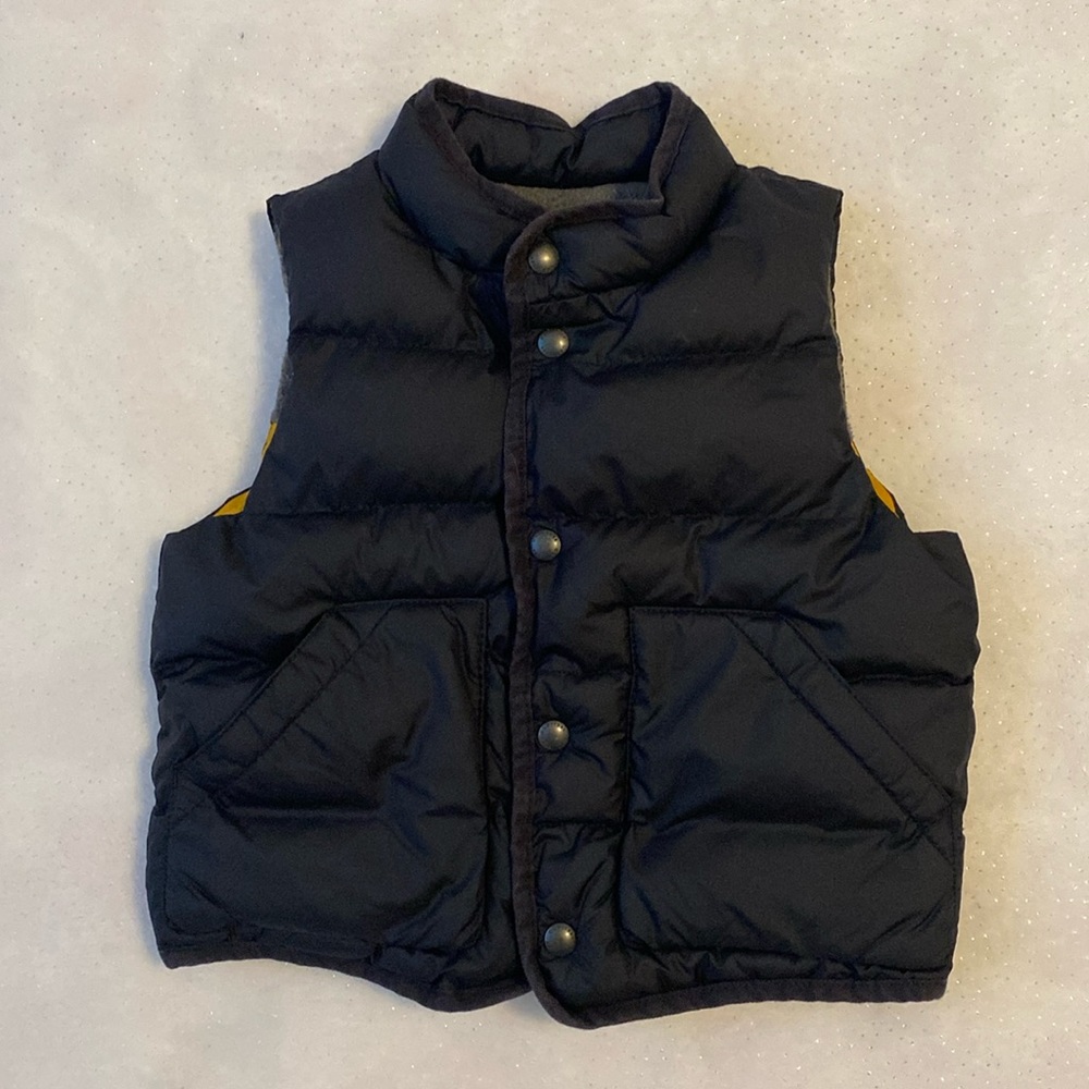 babyGap Black Puffer Vest 2T